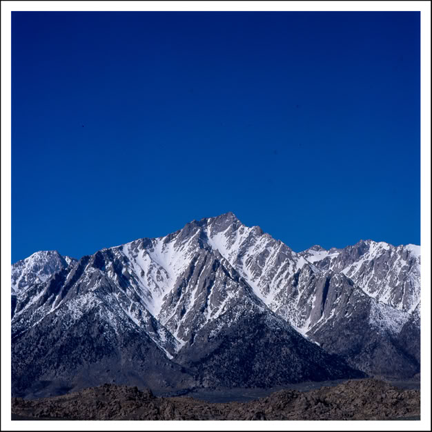 Mount Whitney mountain range from Alabama Hils